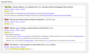 W3C Validation